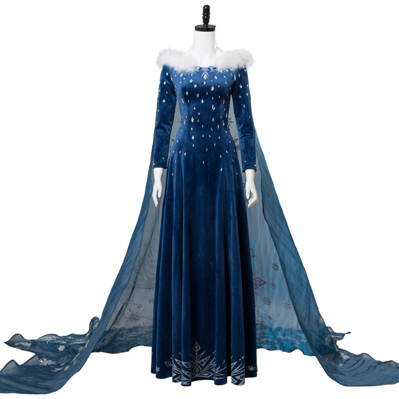 Embroidery Skirt - Vestido de Cosplay da Elsa, Saia