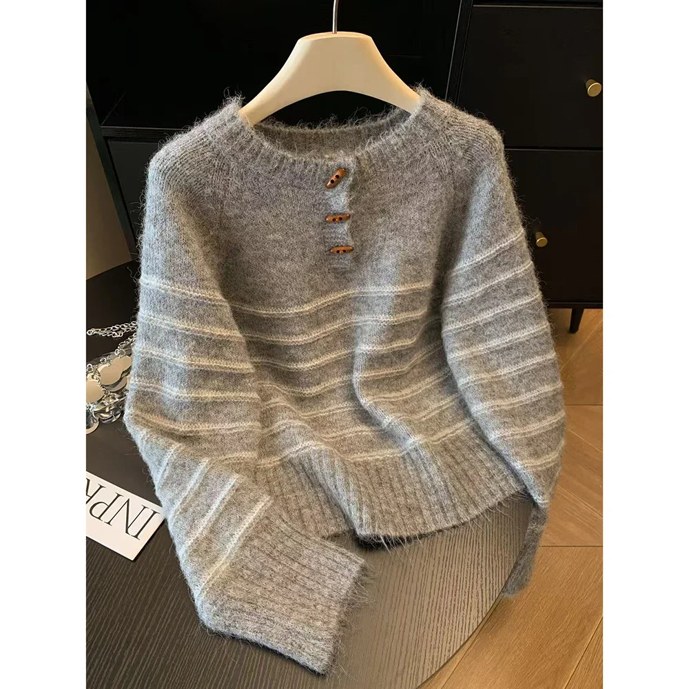 Embroidery Shirt - Suéter Feminino de Lã e Caxemira