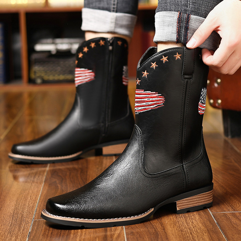 Embroidery Stitch - Novas Botas Masculinas de Marca, Cano