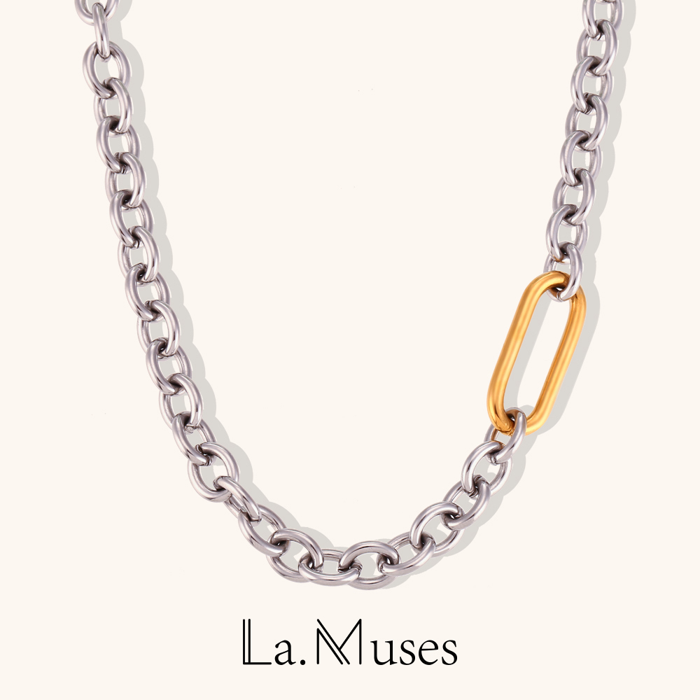Embroidery Chain Stitch - Colares La.Muses Punk com Corrente O