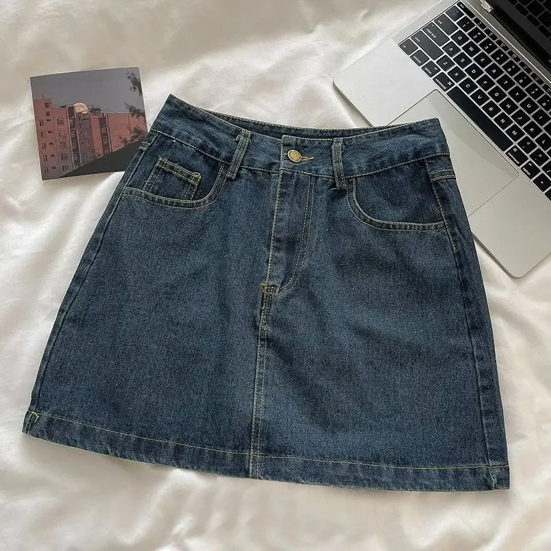 Embroidery Set - Conjunto de Saia Jeans Y2K: Jaqueta