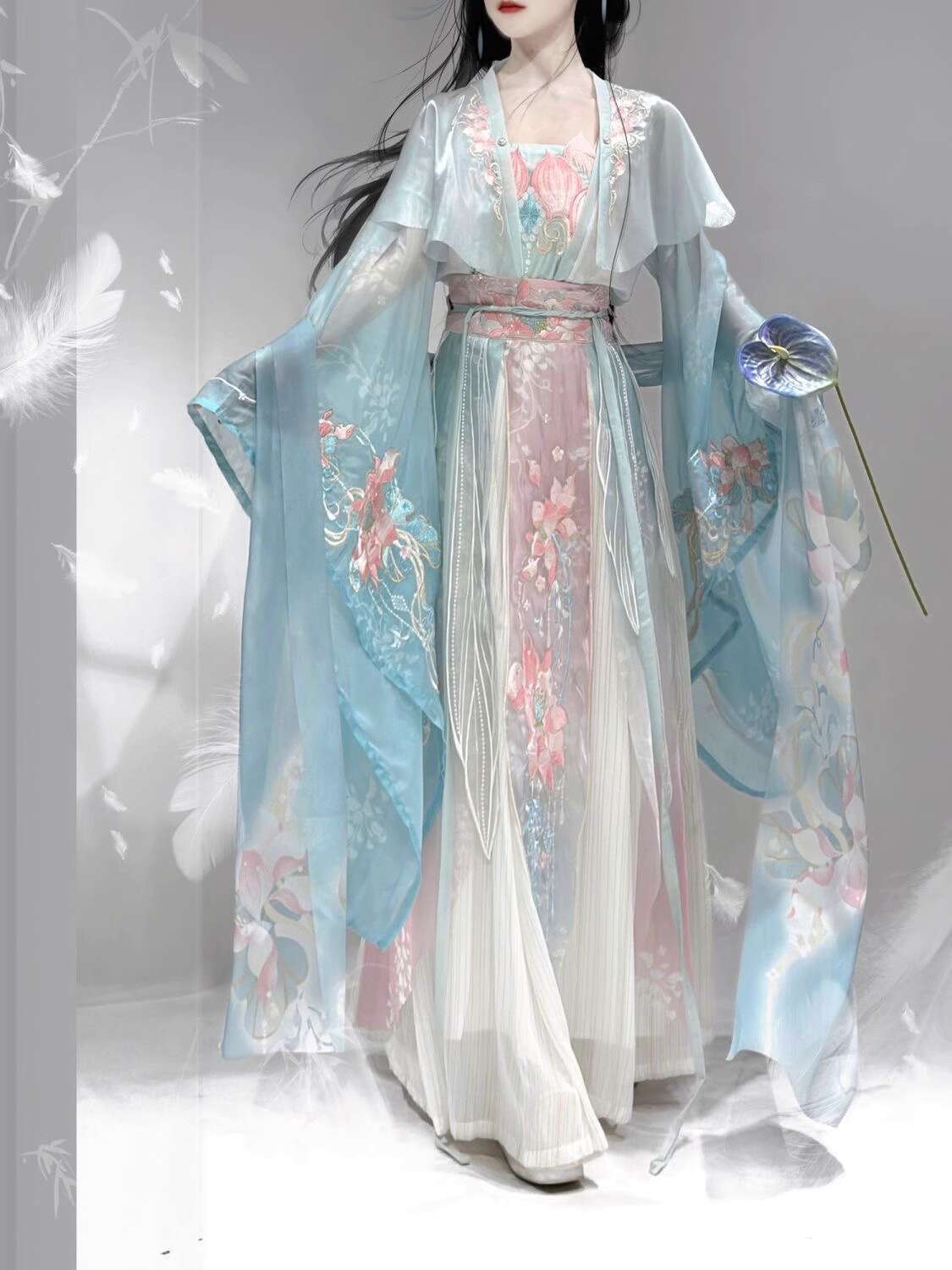 Embroidery Skirt - Novo hanfu wei jinfeng indústria pesada