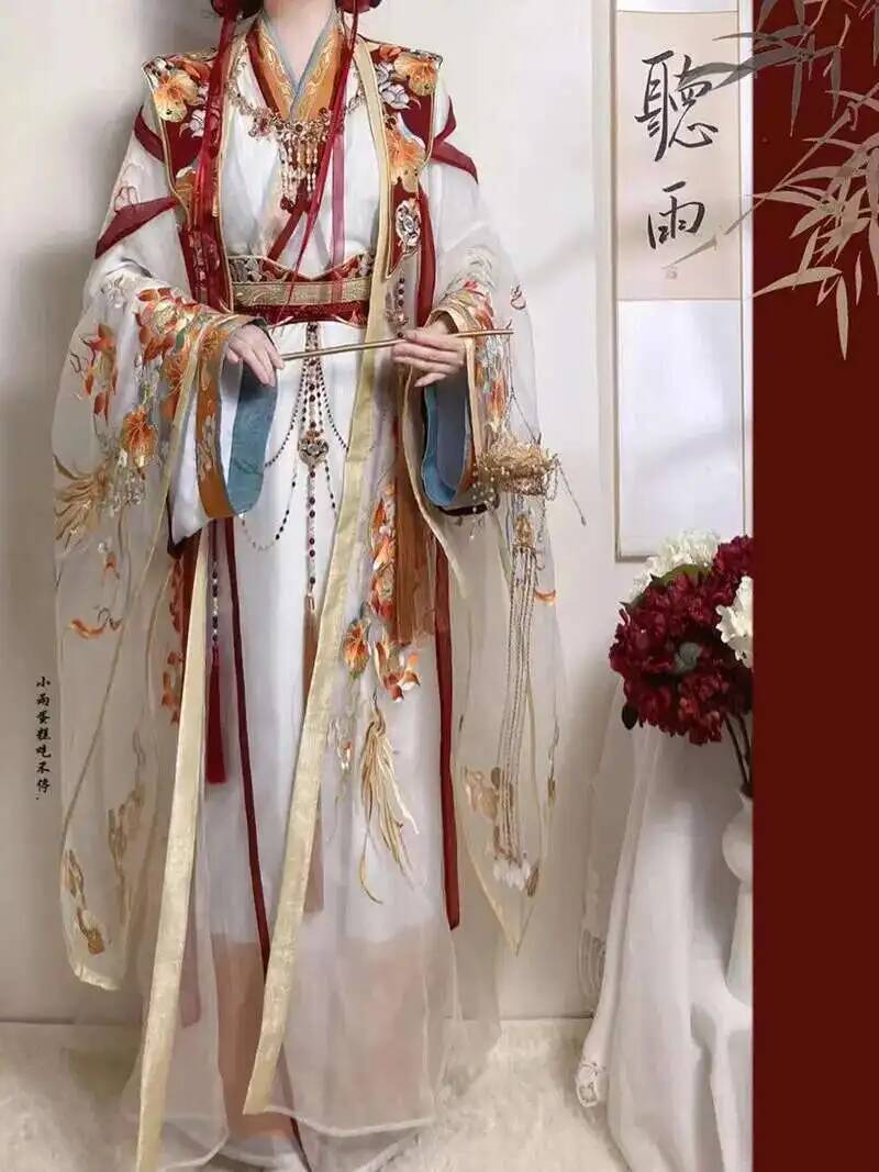 Embroidery Set - Dinastia Ming Hanfu Bordado Pesado Artesanato