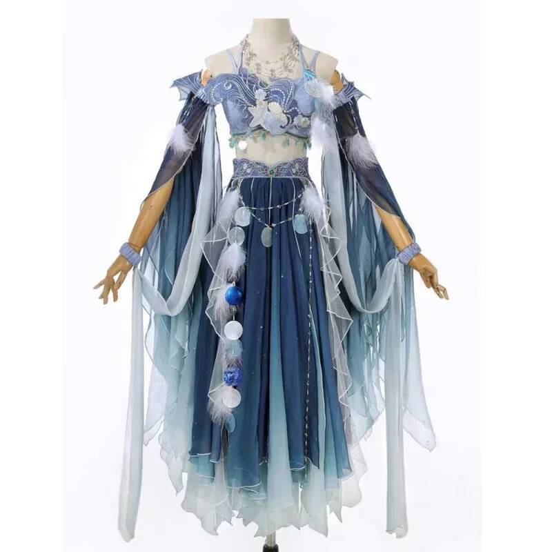 Vestido Azul Exótico com Borda - Embroidery Skirt avaliação e preço
