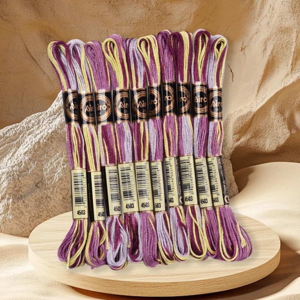 6 fios roxo variegado bordado  - Embroidery Stitch avaliação e preço