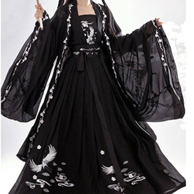 Chinês antigo hanfu feminino i - Embroidery Skirt avaliação e preço