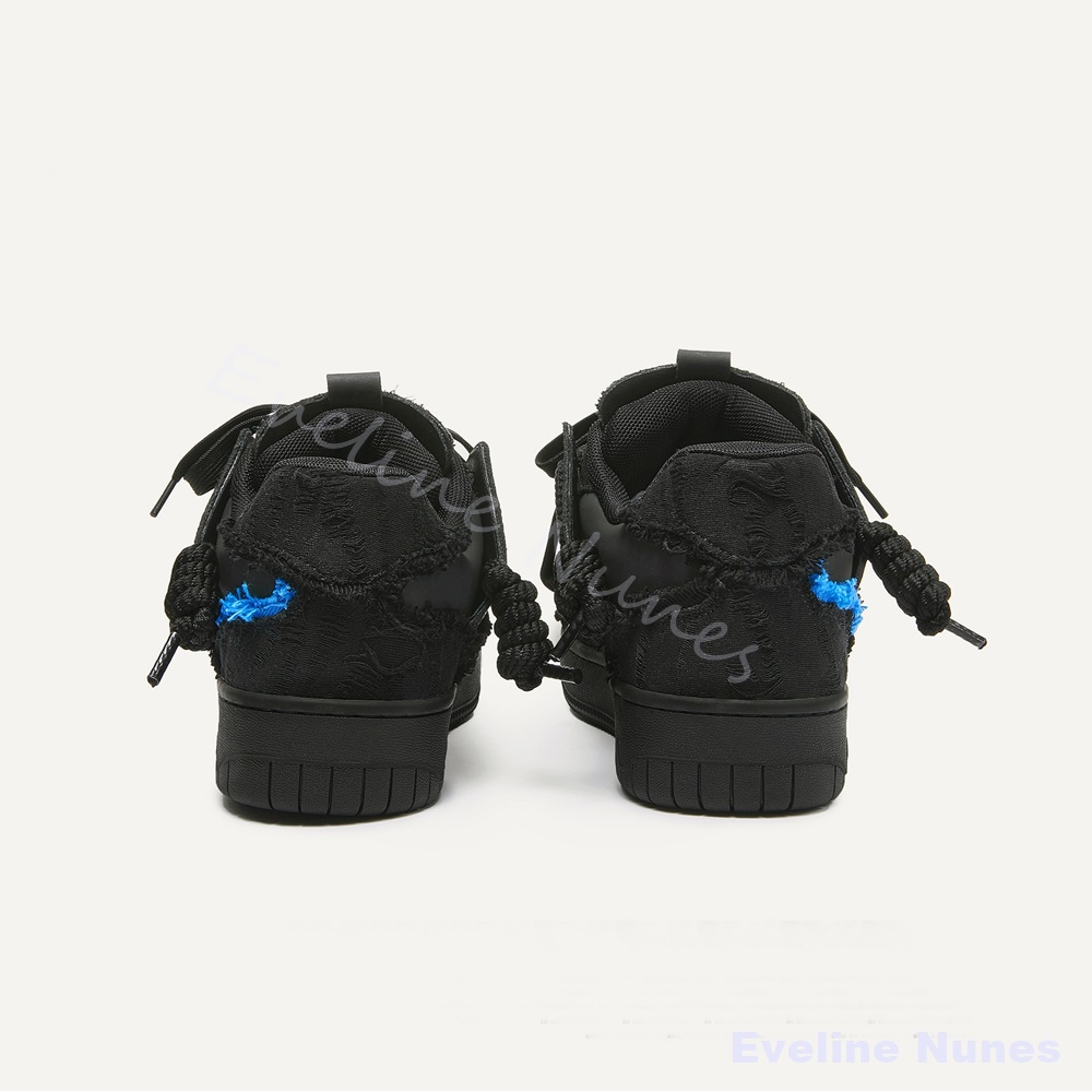 Tênis Plataforma Unissex Preto - Embroidery Stitch avaliação e preço