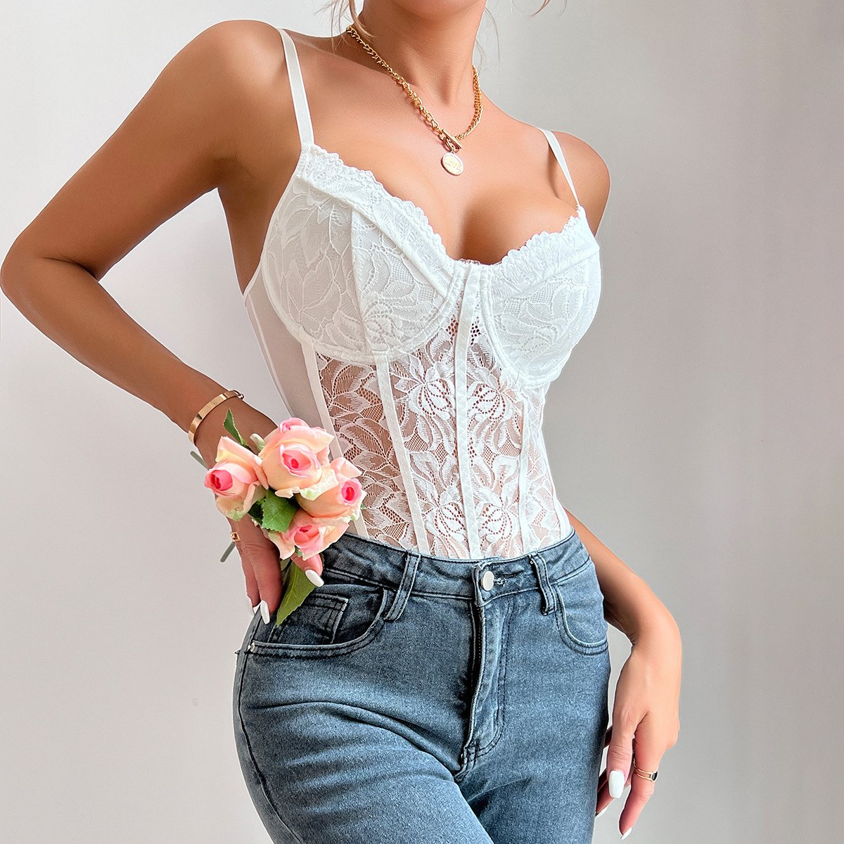 2024 verão quente sexy renda m - Embroidery Underlay avaliação e preço