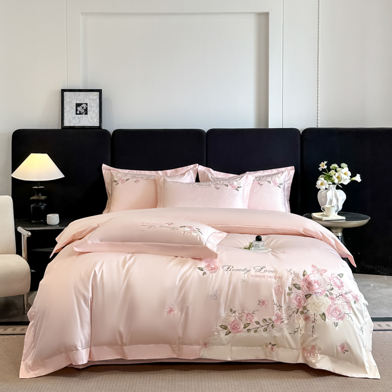 Conjunto de Cama 100% Algodão  - Embroidery Quilt Cover avaliação e preço