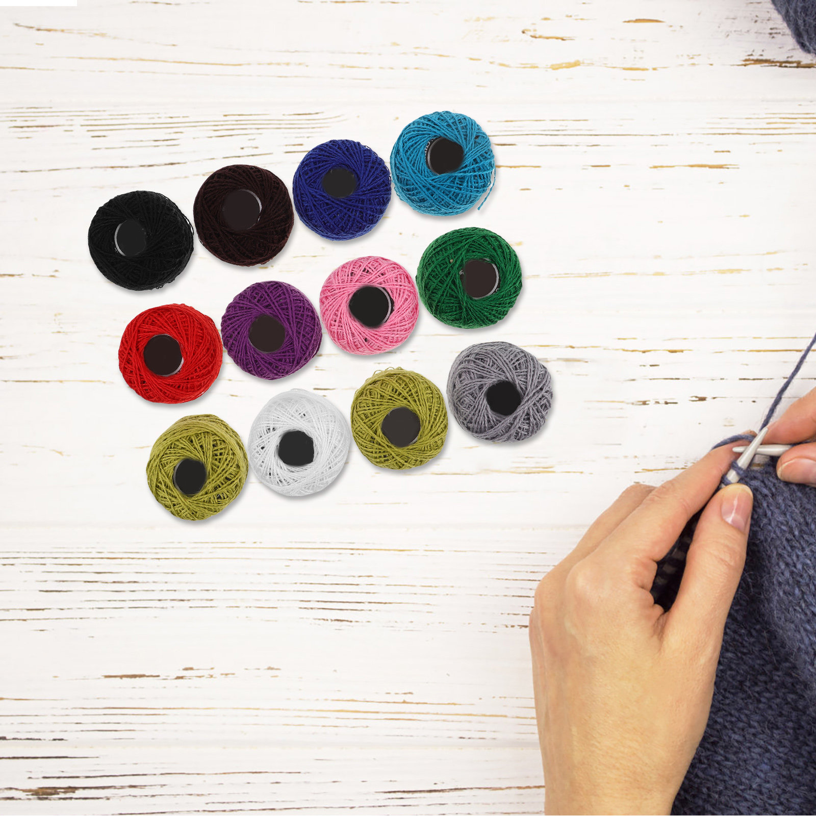 12 Peças de Fio de Algodão par - Embroidery Stitch avaliação e preço