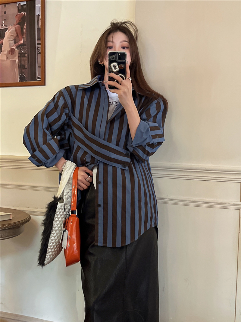 Camisa listrada coreana com pe - Embroidery Online avaliação e preço
