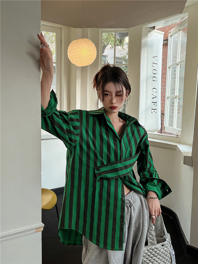 Camisa listrada coreana com pe - Embroidery Online avaliação e preço