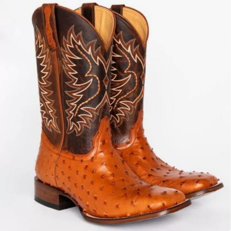 Botas Masculinas Altas com Bor - Embroidery Stitch avaliação e preço
