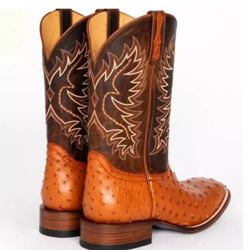 Botas Masculinas Altas com Bor - Embroidery Stitch avaliação e preço