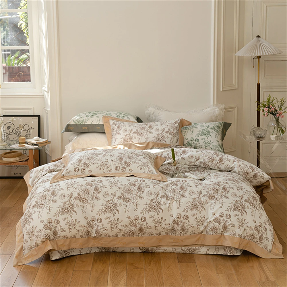 Conjunto de Cama Americano Pre - Embroidery Quilt Cover avaliação e preço