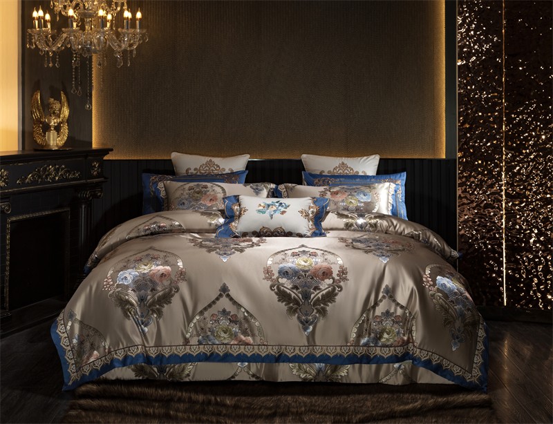Elegante Damasco Europeu Proje - Embroidery Quilt Cover avaliação e preço