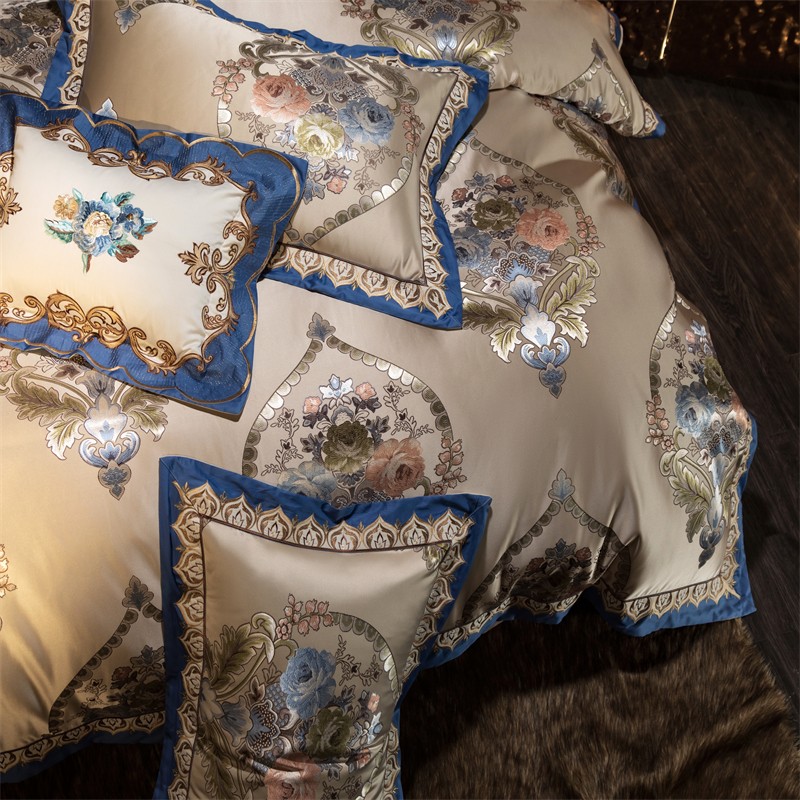 Elegante Damasco Europeu Proje - Embroidery Quilt Cover avaliação e preço